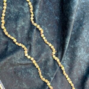 Multi-color likely freshwater pearl and gemstone strand necklaced